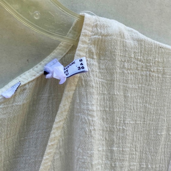 Princess Polly Womens size 4 Company for One white wrap dress-DEFECT👇🏼 - Picture 8 of 9